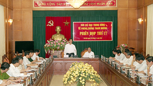 ຍົກສູງຄວາມຮັບຜິດຊອບຂອງຜູ້ນຳຫນ້າໃນວຽກງານ    ປ້ອງກັນ, ຕ້ານການສໍ້ລາດບັງຫລວງ.